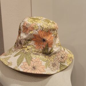 J.Crew Floral Cotton Bucket Hat